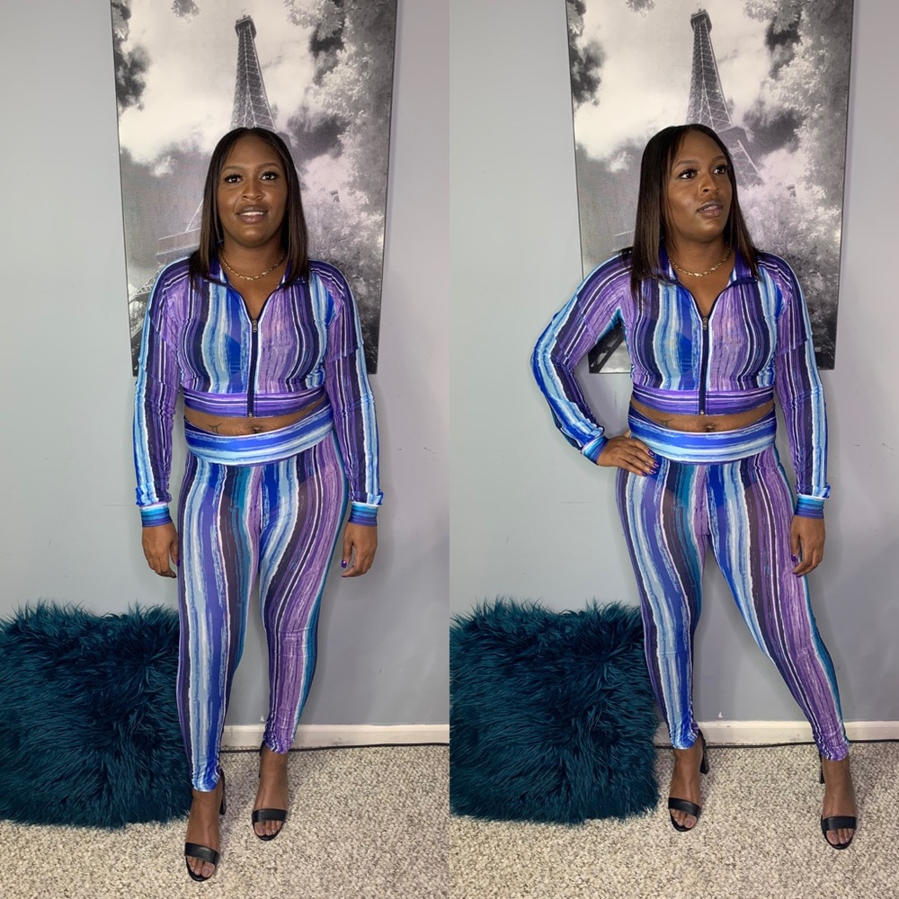 Multi color two piece set